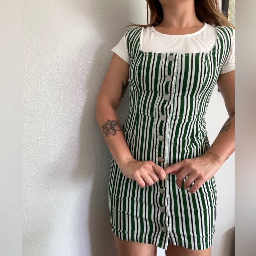 Urban Outfitters Striped Button Up Dress